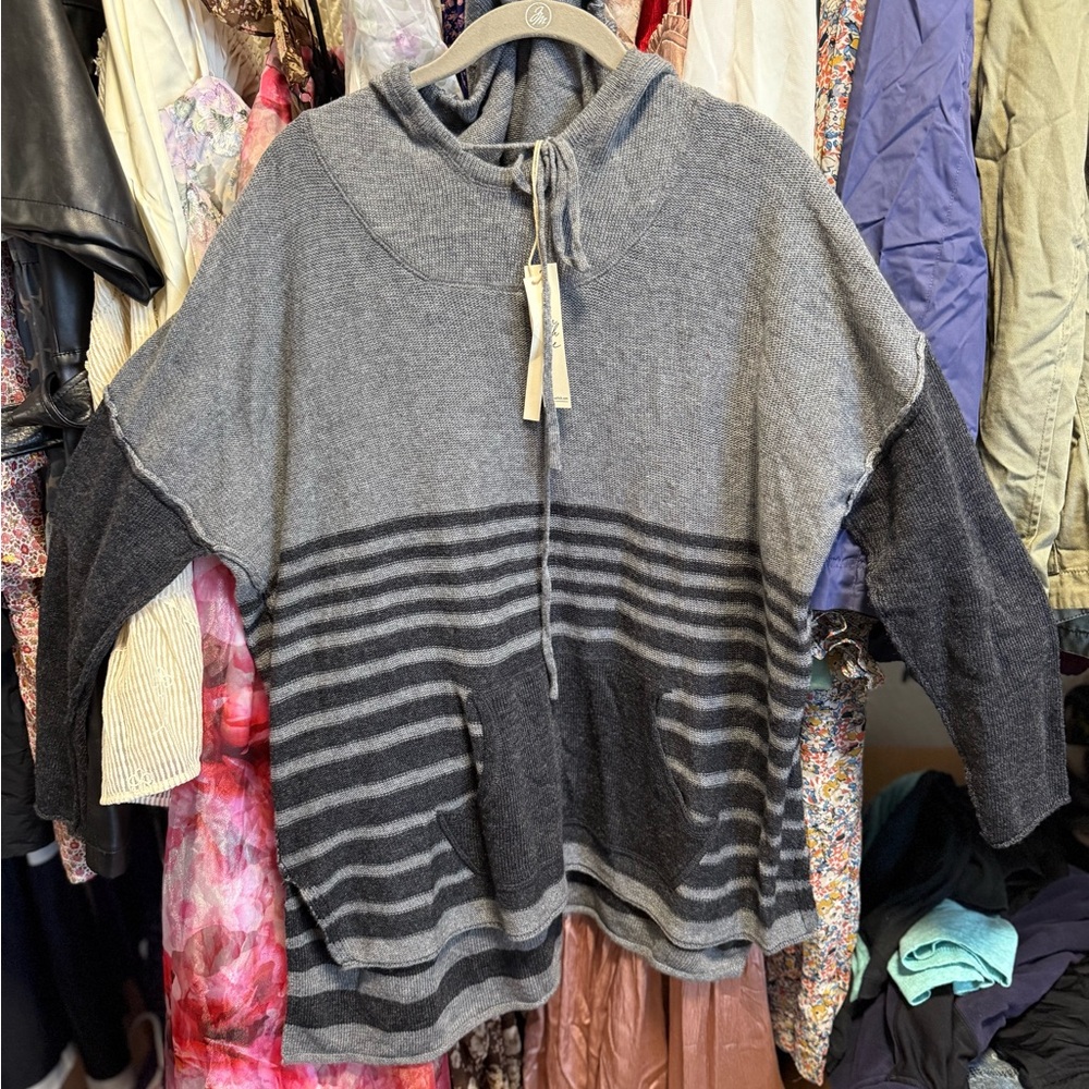 Lovestitch Gray Striped Sweater